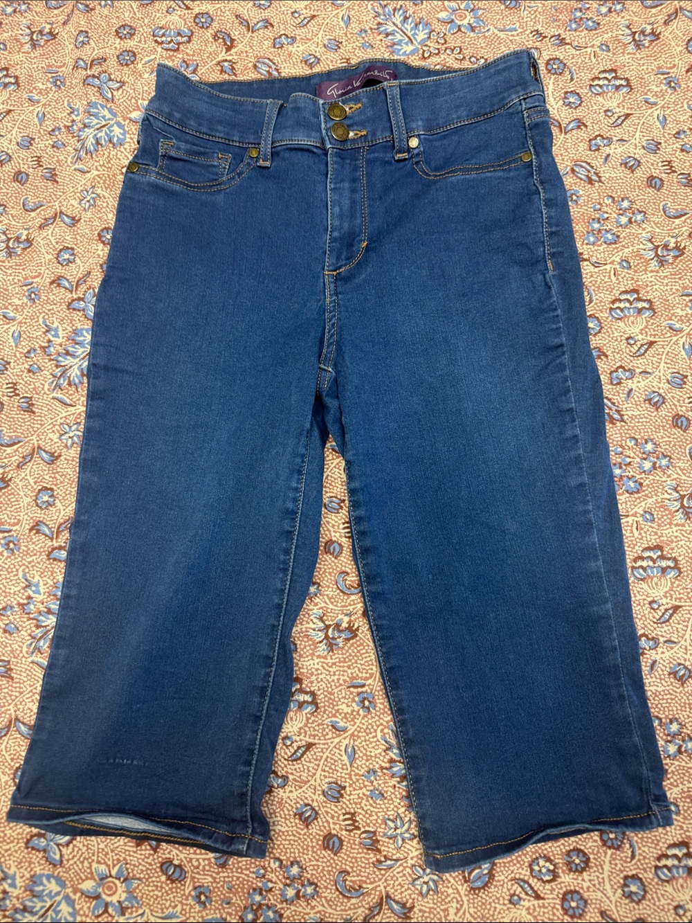 Gloria Vanderbilt Mid-Rise Straight Leg Jeans in Deep Blue - Picture 1 of 15